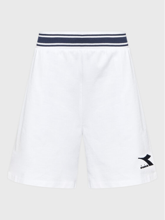 Diadora Športne kratke hlače Tweener 102.179334 Bela Relaxed Fit