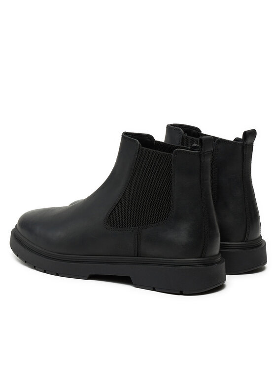 Geox Geox Kotníková obuv s elastickým prvkem Calaita A U46HBA 00045 C9999 Černá