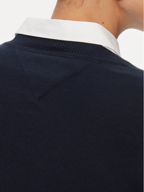 Tommy Jeans Tommy Jeans Sweater Essential DW0DW17254 Sötétkék Regular Fit