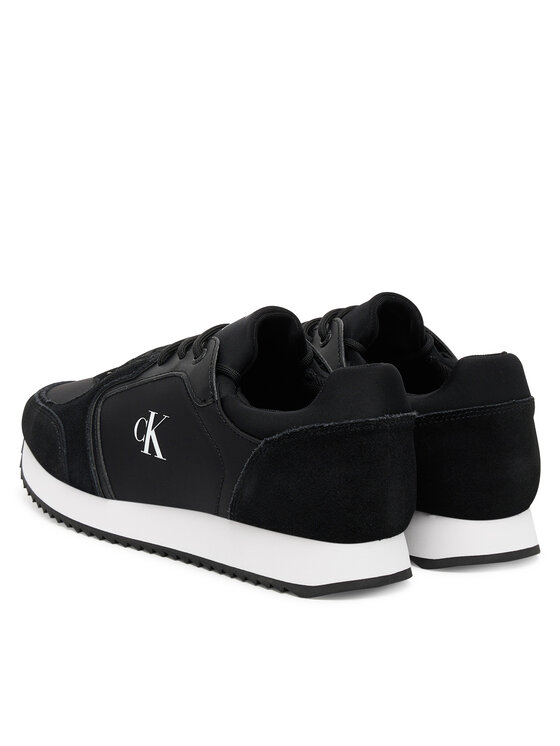 Calvin Klein Jeans Calvin Klein Jeans Tenisice Runner Laceup Sock Mg Nylon Mix YW0YW01644 Crna