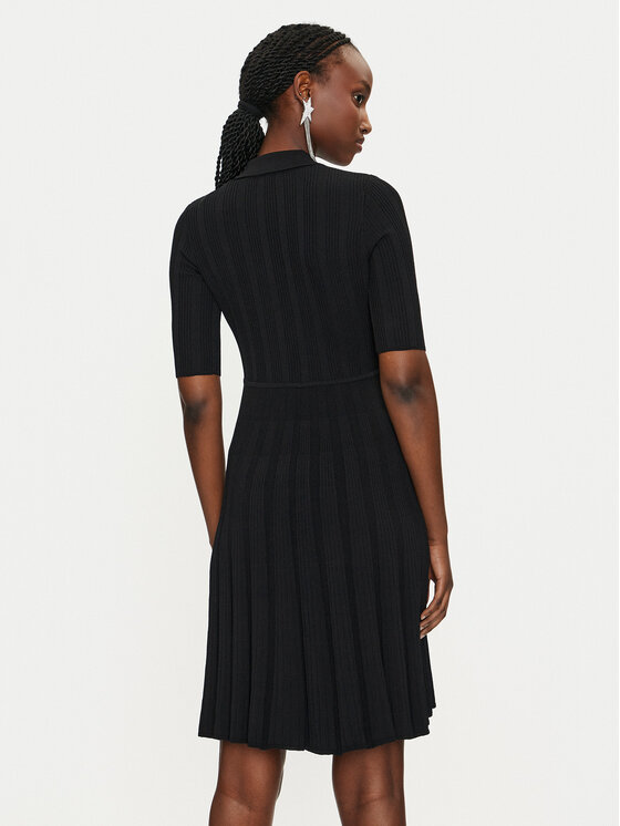 PINKO PINKO Rochie tricotată Viscosa Mix 104032 A239 Negru Slim Fit