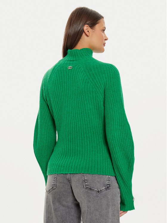 Liu Jo Liu Jo Sweter WF4361 MA57P Zielony Regular Fit