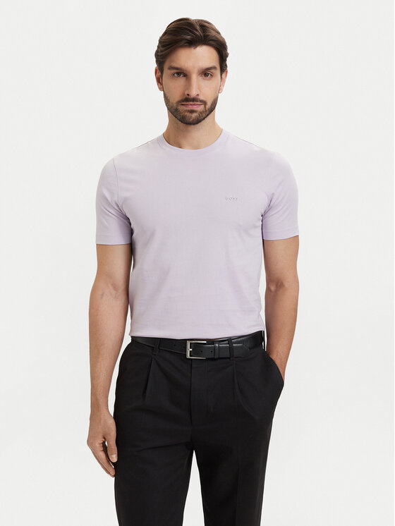 BOSS Tricou Thompson 01 50468347 Mov deschis Regular Fit