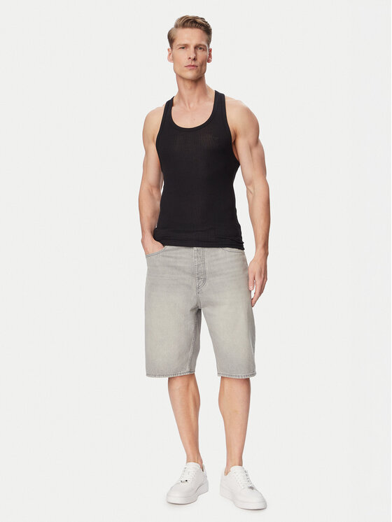 Emporio Armani Emporio Armani Tank top marškinėliai EM000387 AF18892 FC243 Juoda Slim Fit