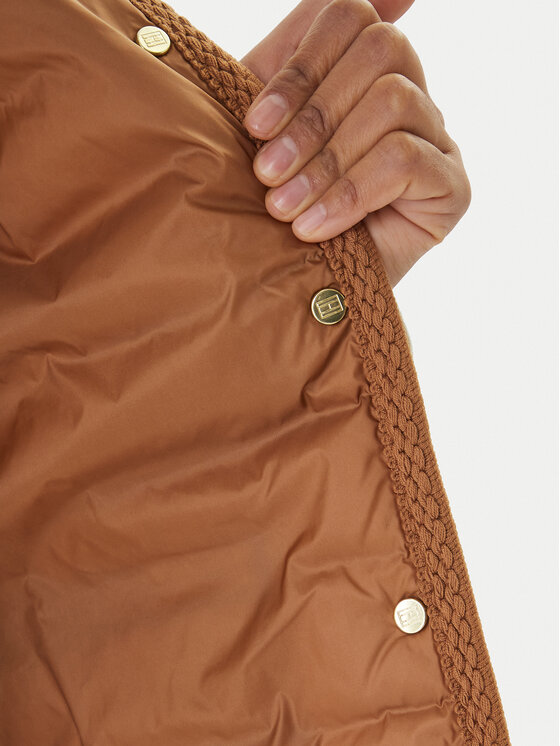 Tommy Hilfiger Tommy Hilfiger Brezrokavnik WW0WW49661 Rjava Regular Fit