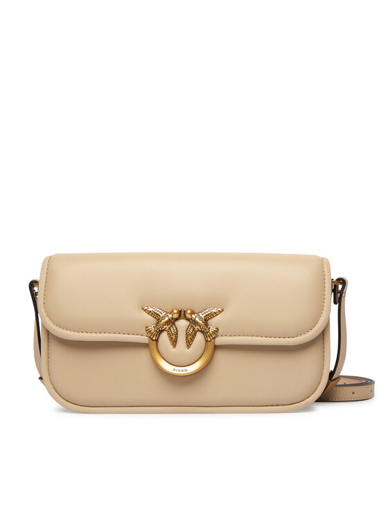 PINKO PINKO Rankinė Love Box Baguette Al 25-26 PLTT 105083 A26L Smėlio