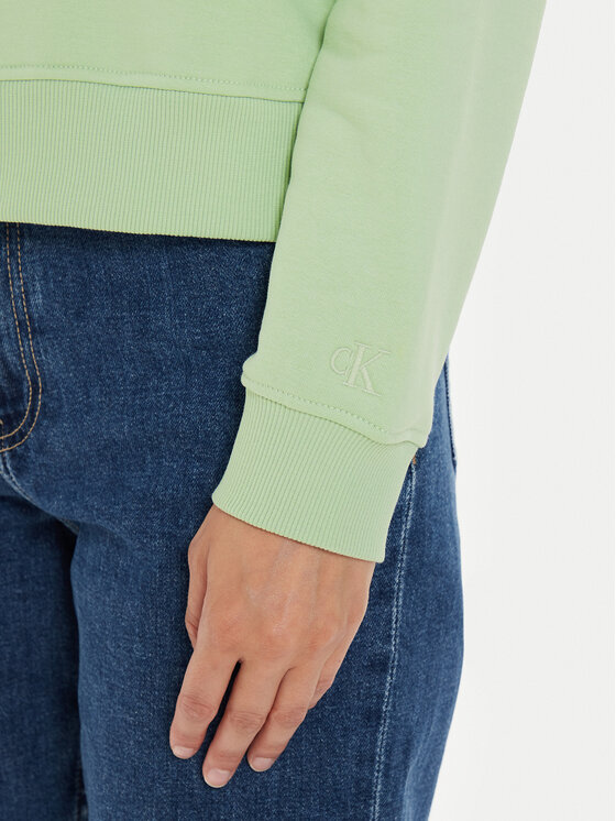 Calvin Klein Jeans Calvin Klein Jeans Bluza Institutional J20J222548 Zielony Regular Fit