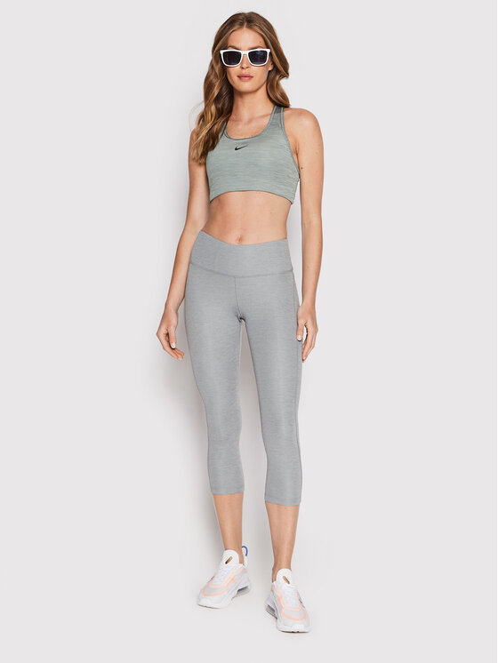 Nike Reggiseno sportivo Swoosh BV3636 Grigio Modivo