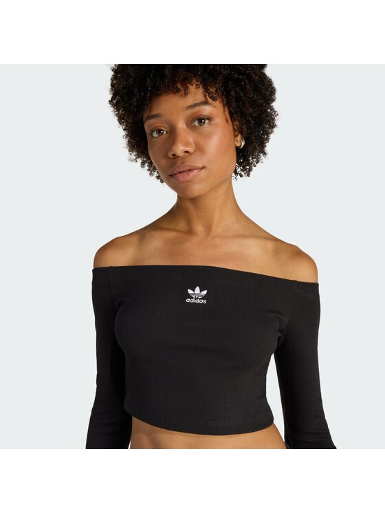 adidas adidas Särkpluus Essentials KE3150 Must Slim Fit