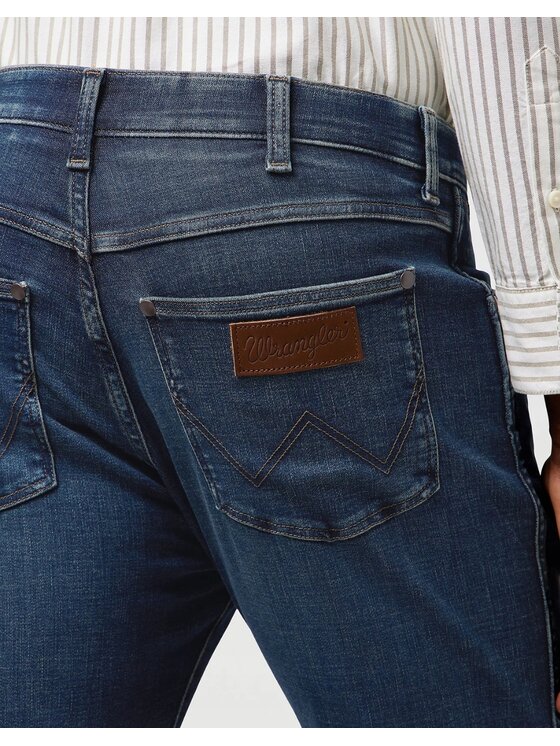 Wrangler Wrangler Jeansy Larston Niebieski Slim Fit