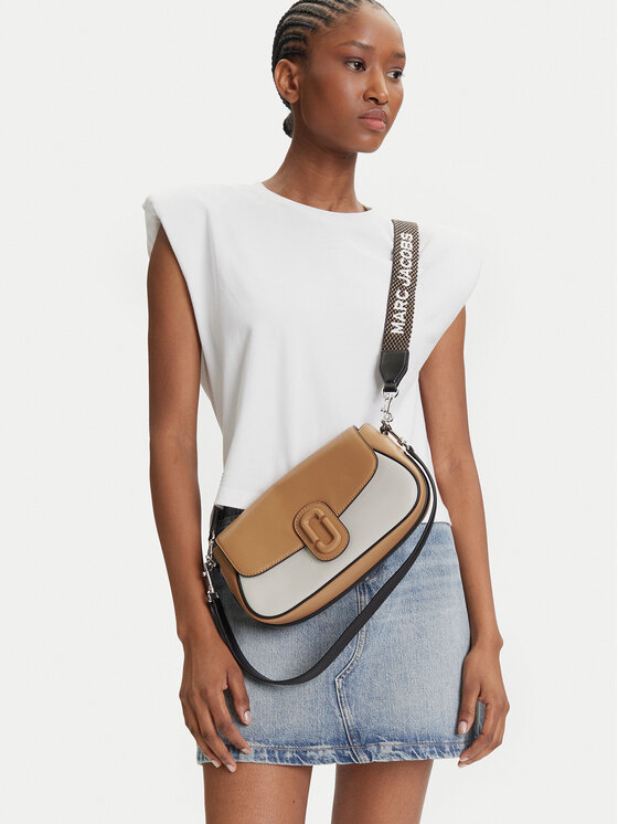 Marc Jacobs Marc Jacobs Soma The Colorblock Large Clover Shoulder Bag 2S5HSH022H02 Brūns