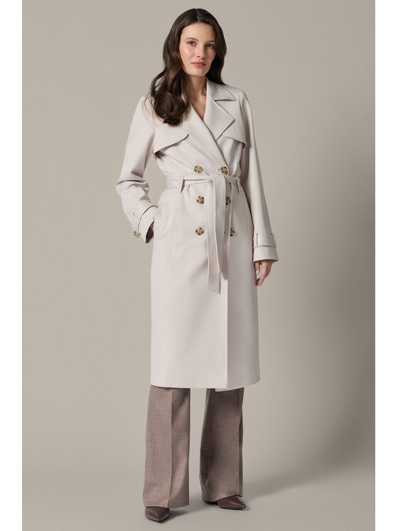 Lancerto Lancerto Trencz Tullia PC073126000001 Kremowy Regular Fit