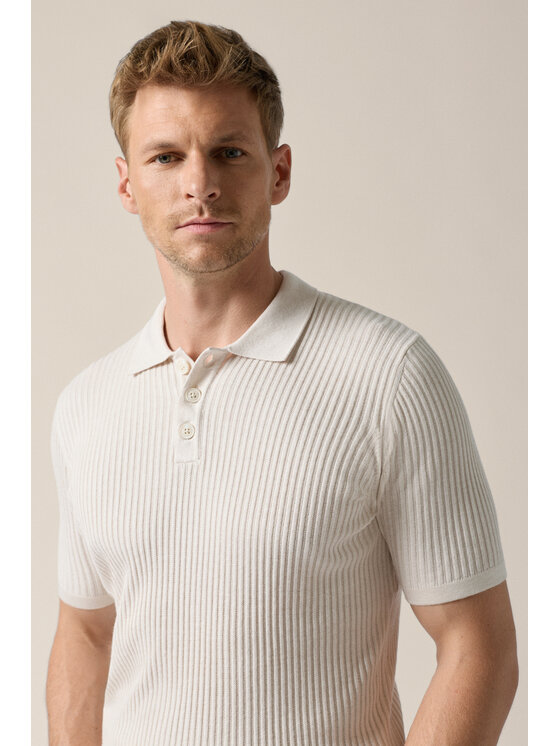 Lancerto Lancerto Polo Domenico PO073126000004 Beżowy Regular Fit