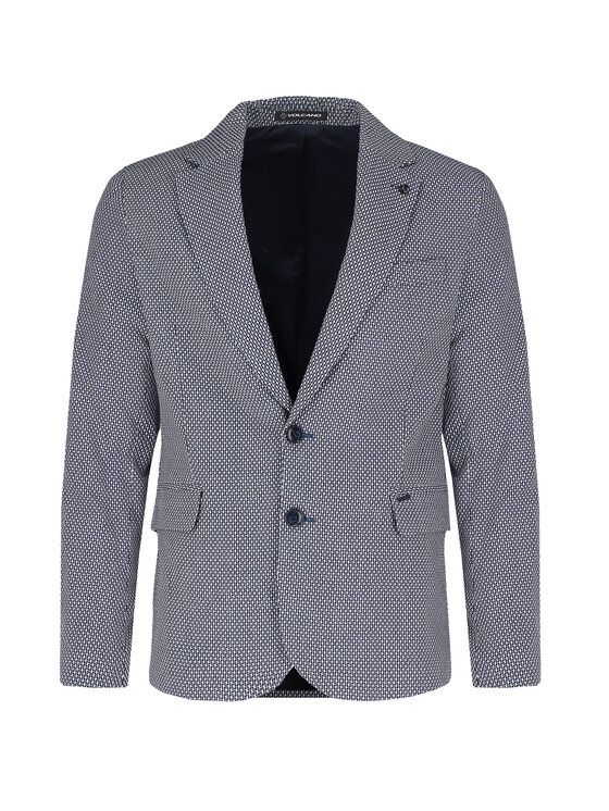 Volcano Volcano Marynarka JB-TENDER Niebieski Regular Fit