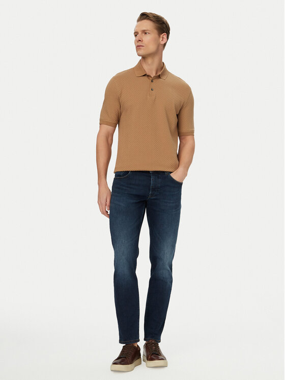 Bugatti Bugatti Džínsy 3108D-16671E Tmavomodrá Slim Fit