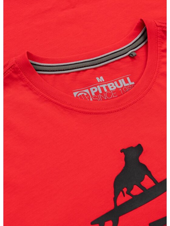 PITBULL PITBULL T-Shirt AUTOMATIC Czerwony Regular Fit