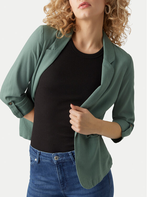 Vero Moda Vero Moda Marynarka Jesmilo 10279700 Zielony Regular Fit