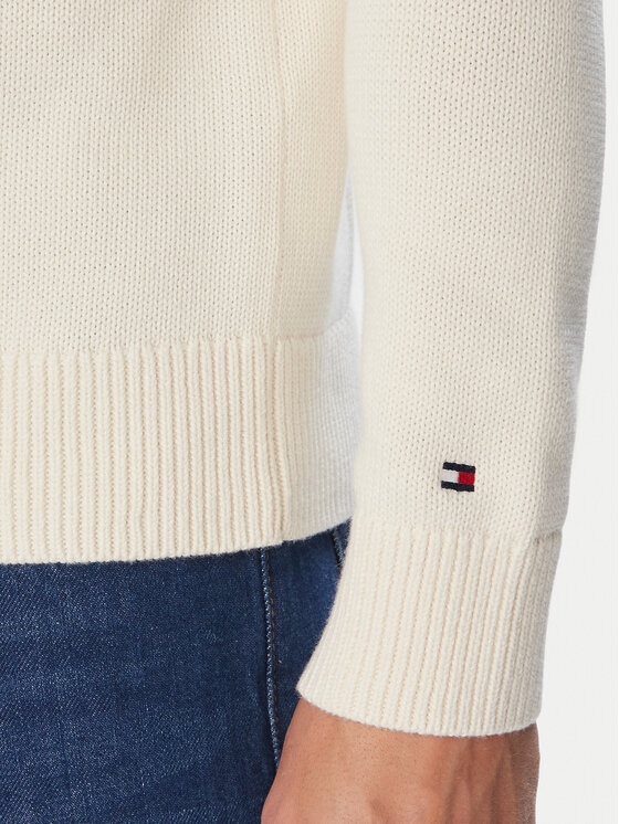 Tommy Hilfiger Tommy Hilfiger Megztinis MW0MW44816 Kreminė Regular Fit