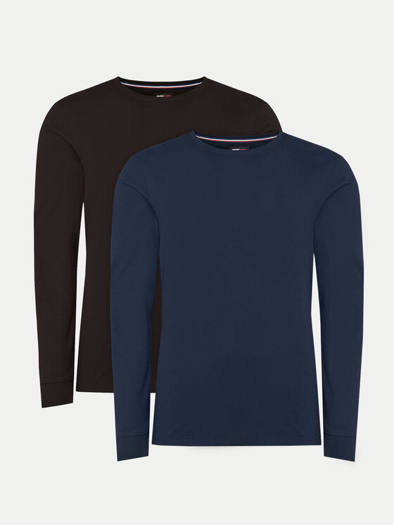 Tommy Jeans Tommy Jeans Σετ 2 Μπλούζες Μακρυμάνικες DM0DM20731 Έγχρωμο Slim Fit