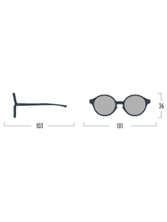 IZIPIZI IZIPIZI Okulary przeciwsłoneczne dziecięce Sun Baby Granatowy