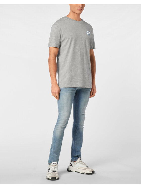 PHILIPP PLEIN PHILIPP PLEIN T-Shirt 24617 Beżowy Regular Fit
