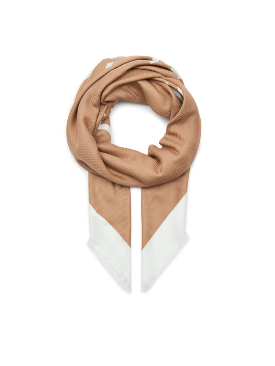 Calvin Klein Lakats Contrast Logo Jacquard Scarf K60K611739 Brūns