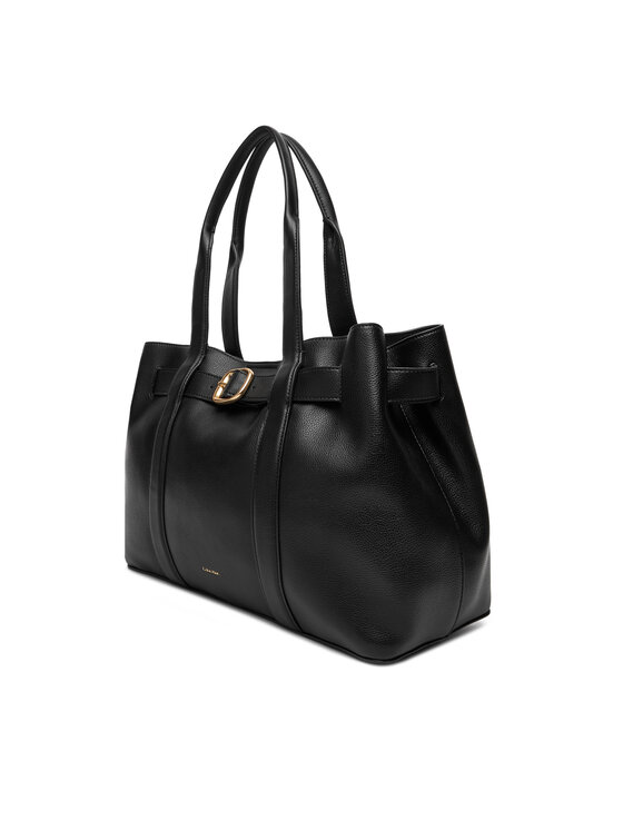 Calvin Klein Calvin Klein Borsetta Buckle Medium Tote LV04F3294G Nero
