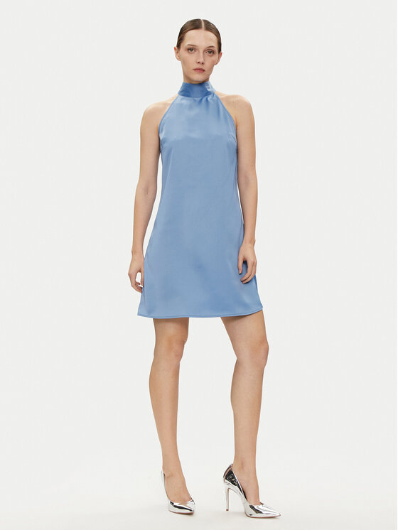 YAS YAS Rochie cocktail Dottea 26032326 Albastru Regular Fit