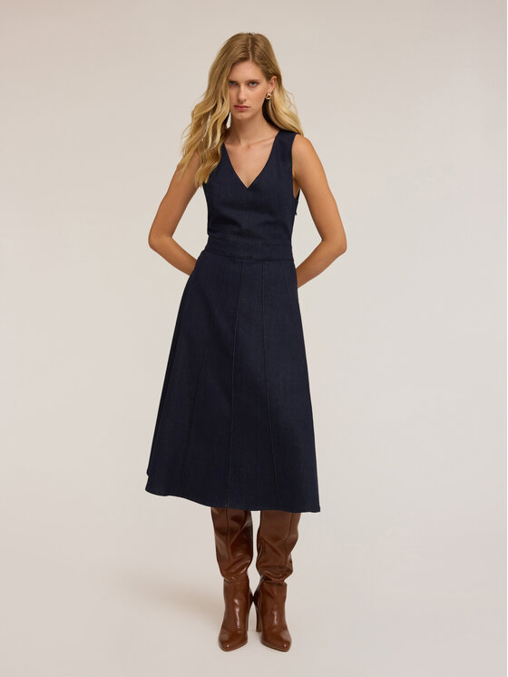 Motivi Motivi Vestito da giorno 7211Q003327N034 Blu Flared Fit