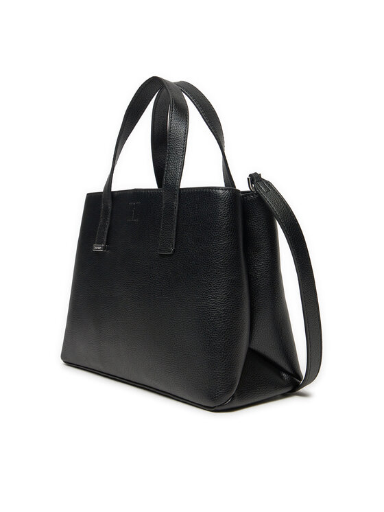 Calvin Klein Calvin Klein Rankinė Ck Plaque Small Tote K60K612781 Juoda