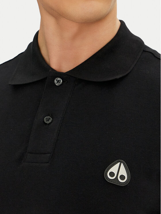 Moose Knuckles Moose Knuckles Поло Everett M34MT712 Чорний Slim Fit