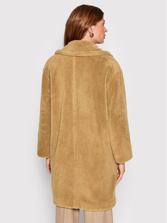 Marella Marella Cappotto in shearling Osanna 39060328 Beige Regular Fit