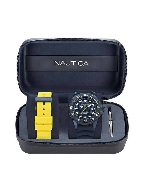 Nautica Nautica Zegarek Sporty SET NAPSDS506 Granatowy
