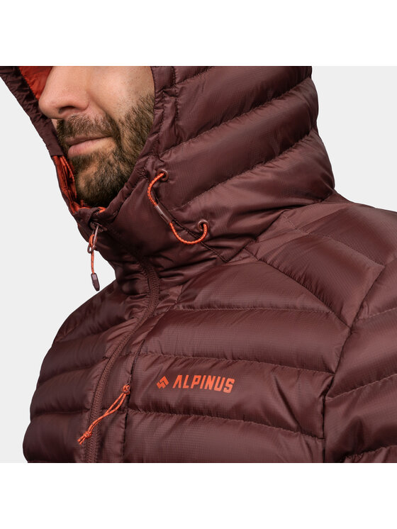 Alpinus Alpinus Kurtka puchowa Kiruna Brązowy Regular Fit