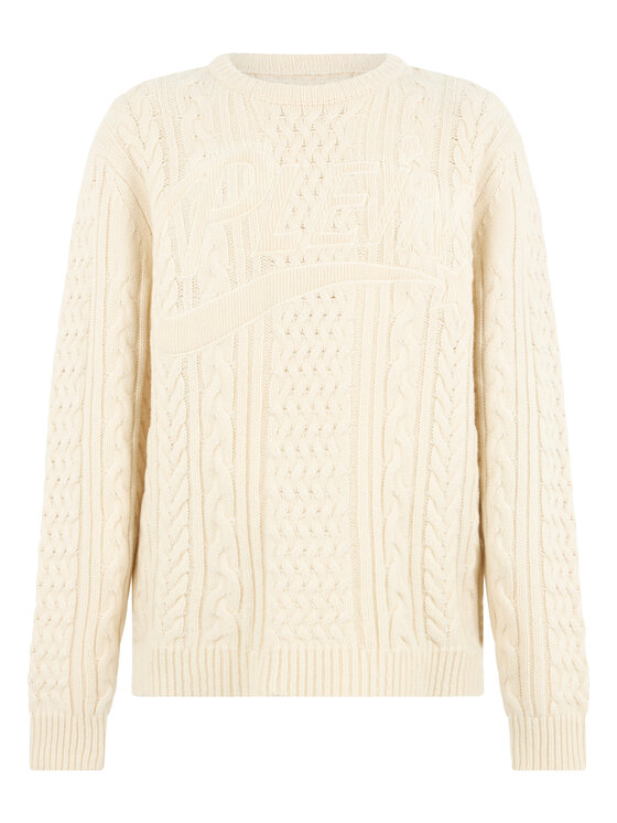 PHILIPP PLEIN PHILIPP PLEIN Sweter 31417 Biały Regular Fit