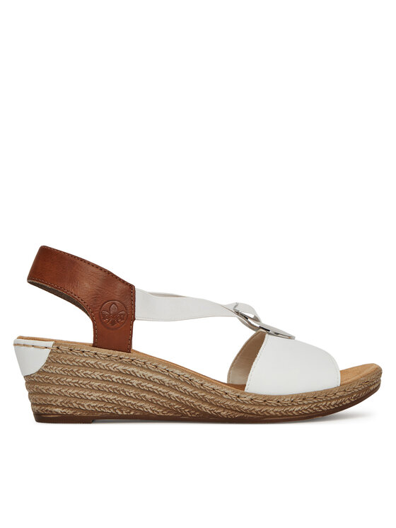 Sandale Rieker 624H6-81 Alb