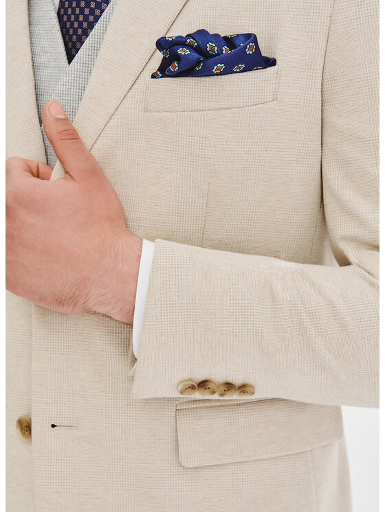 Pako Lorente Pako Lorente Marynarka P25WF-3X-005 Beżowy Slim Fit