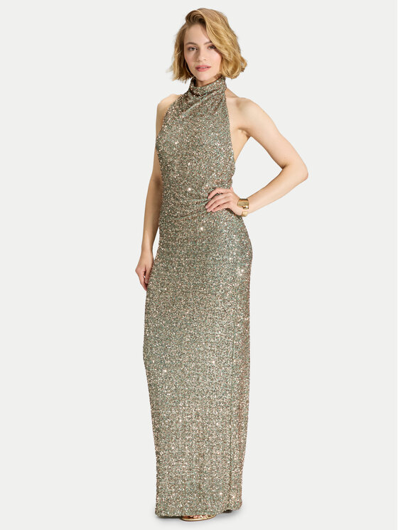 Swing Swing Večerna obleka 5AK13400 Zelena Regular Fit