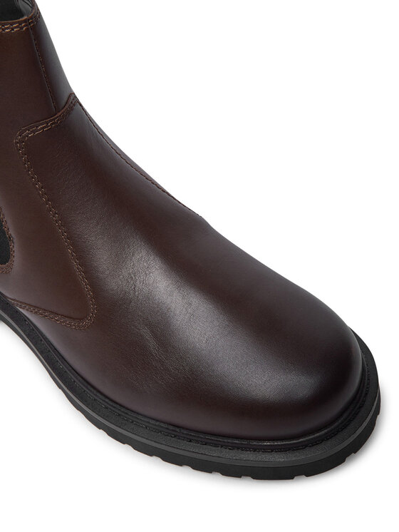 Tommy Jeans Tommy Jeans Kotníková obuv s elastickým prvkem Tjm Chelsea Boot EM0EM01469 Hnědá