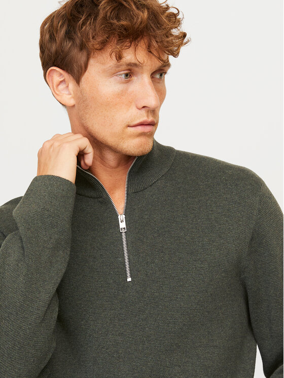 Jack & Jones Jack & Jones Sweter Milano 12259664 Szary Relaxed Fit