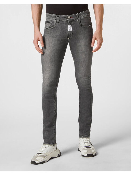 PHILIPP PLEIN PHILIPP PLEIN Jeansy 1679 Šedá Slim Fit