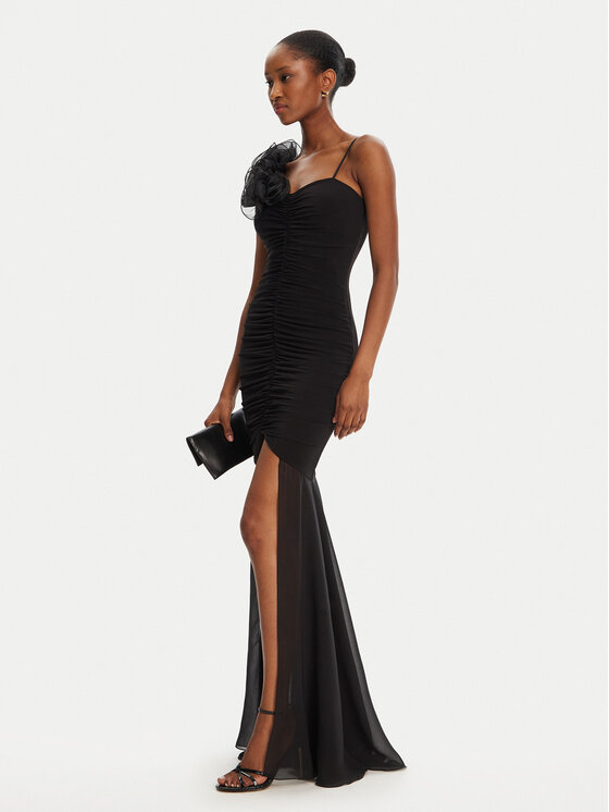 Babylon Babylon Večernja haljina MF0218 Crna Slim Fit
