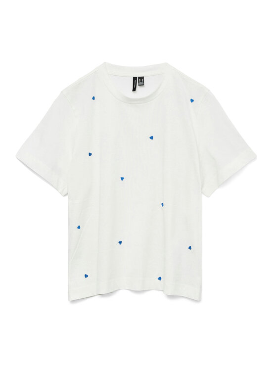Vero Moda Vero Moda Marškinėliai Solvei 10325318 Balta Regular Fit