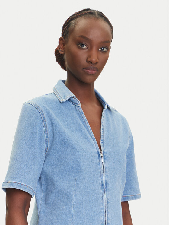 ONLY ONLY Sukienka jeansowa Frida 15360436 Niebieski Regular Fit