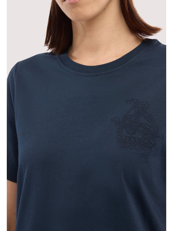 Trussardi Trussardi T-Shirt G1156000243N034 Niebieski Regular Fit