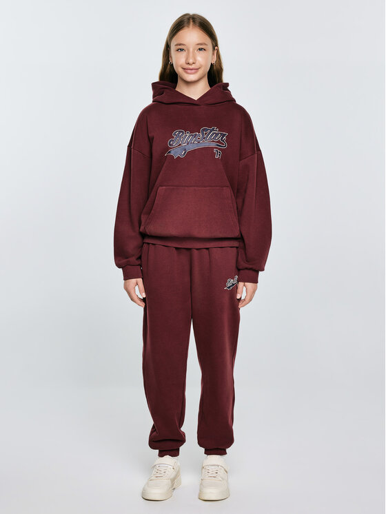 BIG STAR BIG STAR Bluza RUBILIA Bordowy Basic Fit