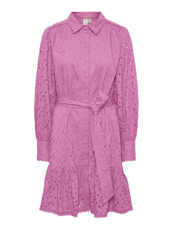 YAS YAS Haljina za svaki dan 26029394 Ljubičasta Regular Fit
