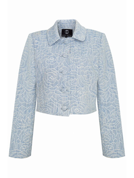 Magda Matyja Magda Matyja Marynarka Fiorina Blazer Petite Niebieski Slim Fit