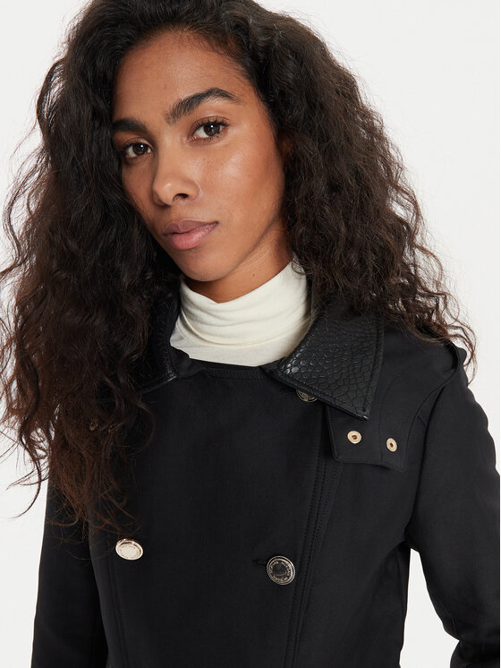 Morgan Morgan Trench 242-GZIMA Crna Slim Fit