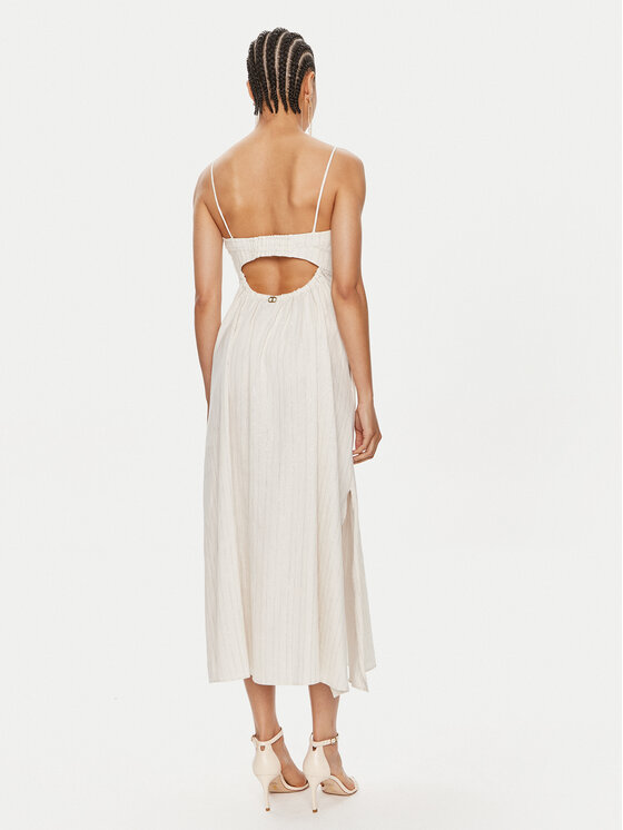 TWINSET TWINSET Ljetna haljina 241TT2224 Bijela Relaxed Fit